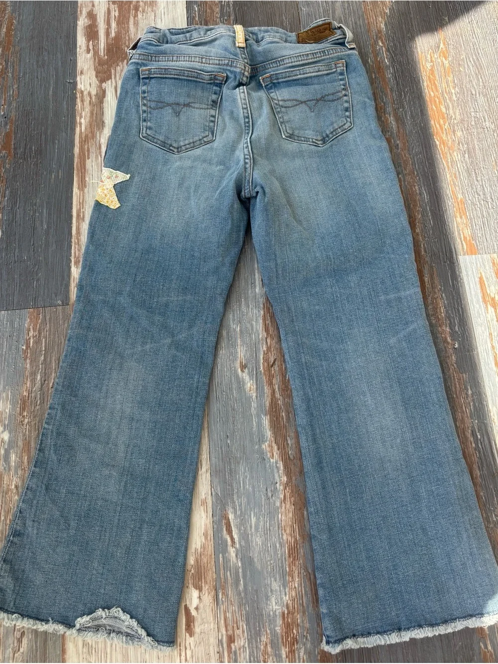 Polo by Ralph Lauren Girls Patchwork Flare Jeans Size 8